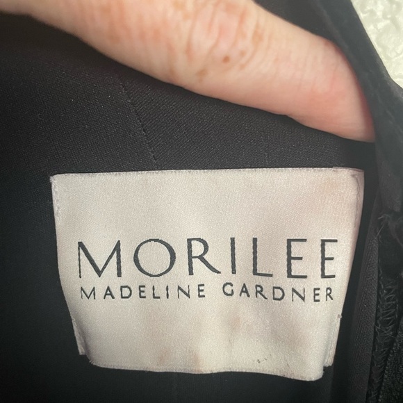 Mori Lee Black Velvet Bridesmaids Dress - Picture 2 of 8